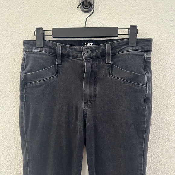 Paige Denim Skinny Jeans Black Fog Split hem size 27 - Picture 2 of 9